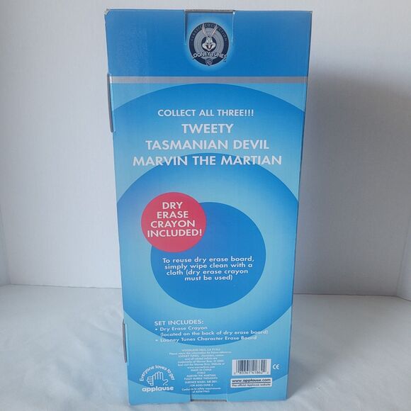 Vintage Marvin the Martian Fuzzy Bubble Thoughts Message Board NIB - Picture 4 of 10